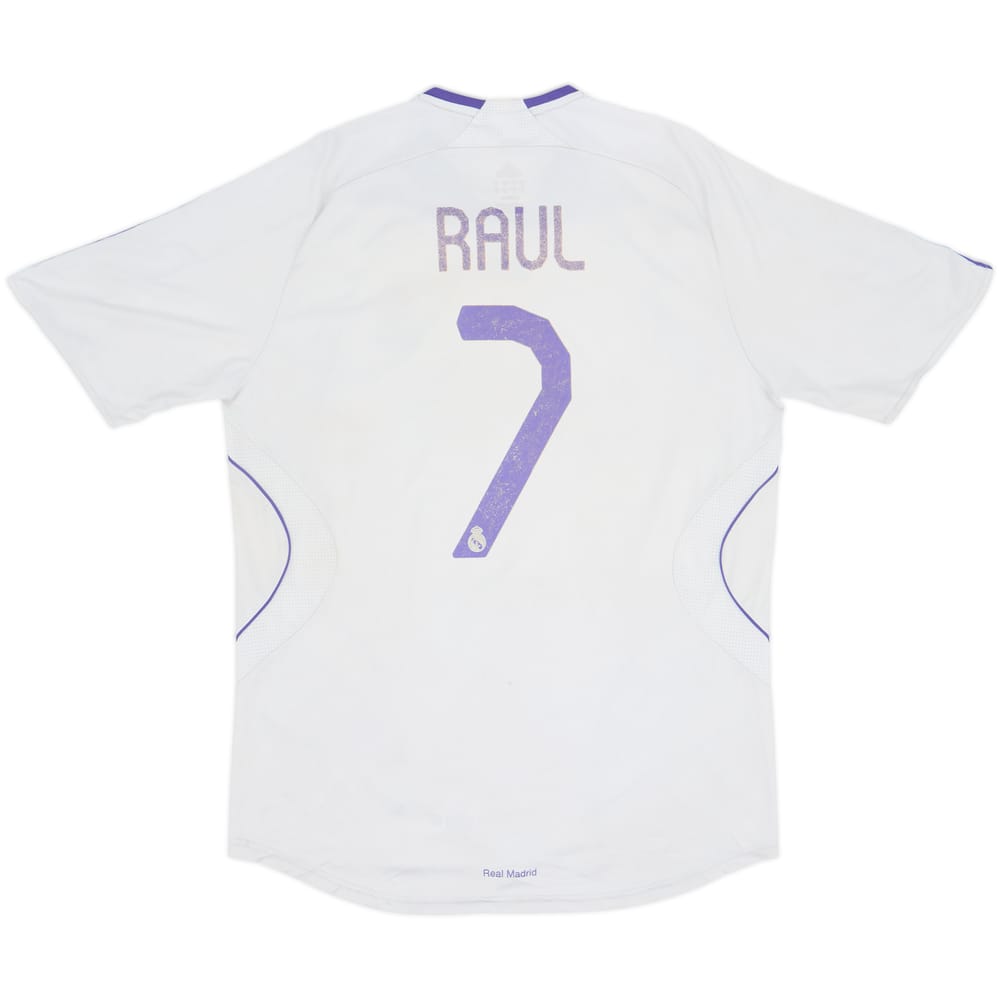 2007-08 Real Madrid Home Shirt Raul #7 - 4/10 - (L)
