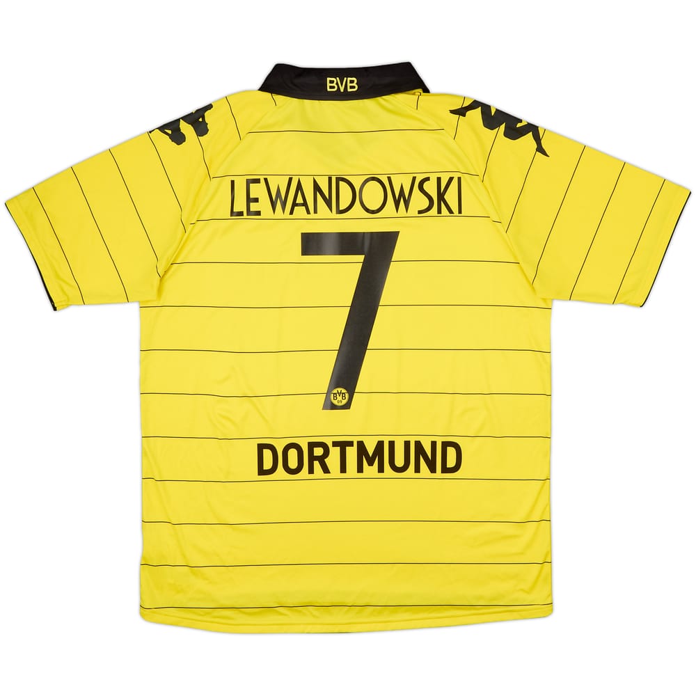2010-11 Borussia Dortmund Home Shirt Lewandowski #7 - 9/10 - (XL)