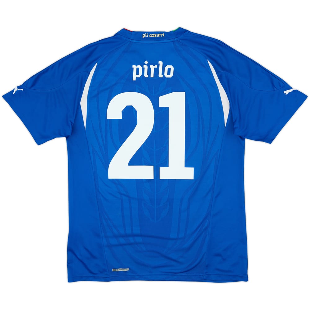 2010-12 Italy Home Shirt Pirlo #21 - 8/10 - (L)