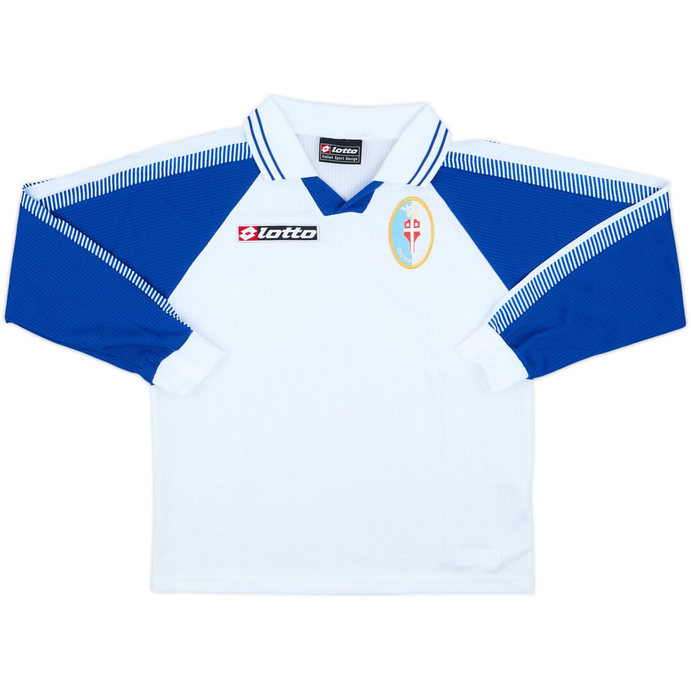 Camiseta de entrenamiento Lotto de manga larga del Treviso 2002-03 - 8/10 - (XL Niños)
