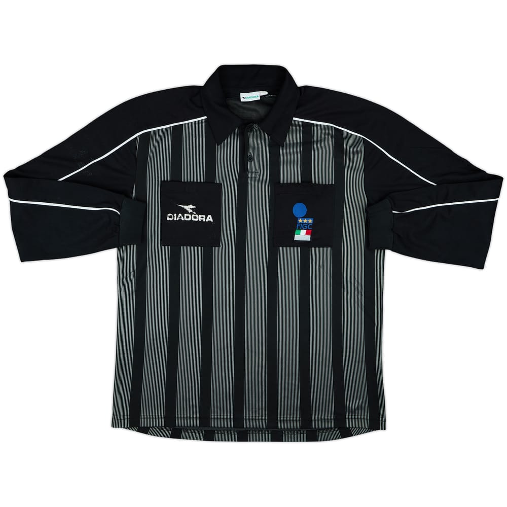 1990s Italy FIGC Diadora Referee L/S Shirt - 5/10 - (XL)