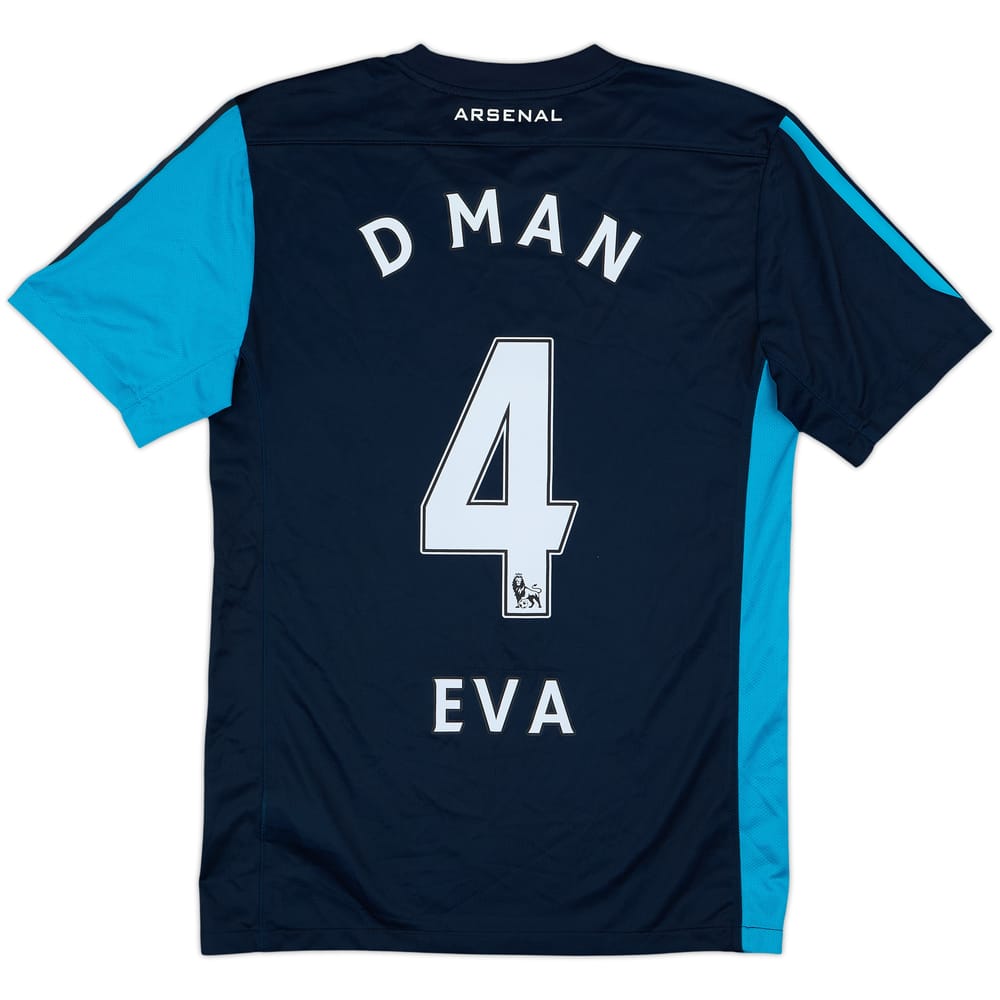 2011-12 Arsenal Away Shirt D MAN #4 EVA - 9/10 - (S)