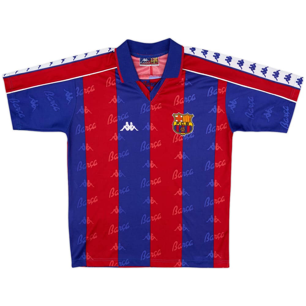 1992-95 Barcelona Home Shirt - 8/10 - (L.Boys)