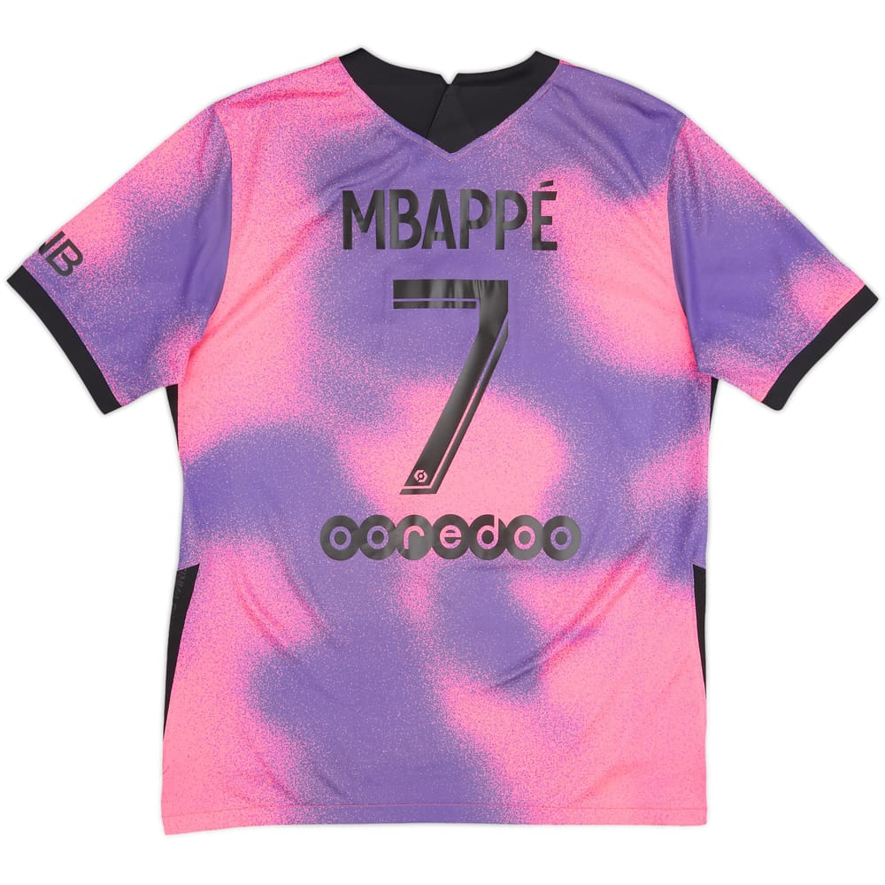 Camiseta de la cuarta equipación del Paris Saint-Germain 2020-21 Mbappe #7 - 9/10 - (M)