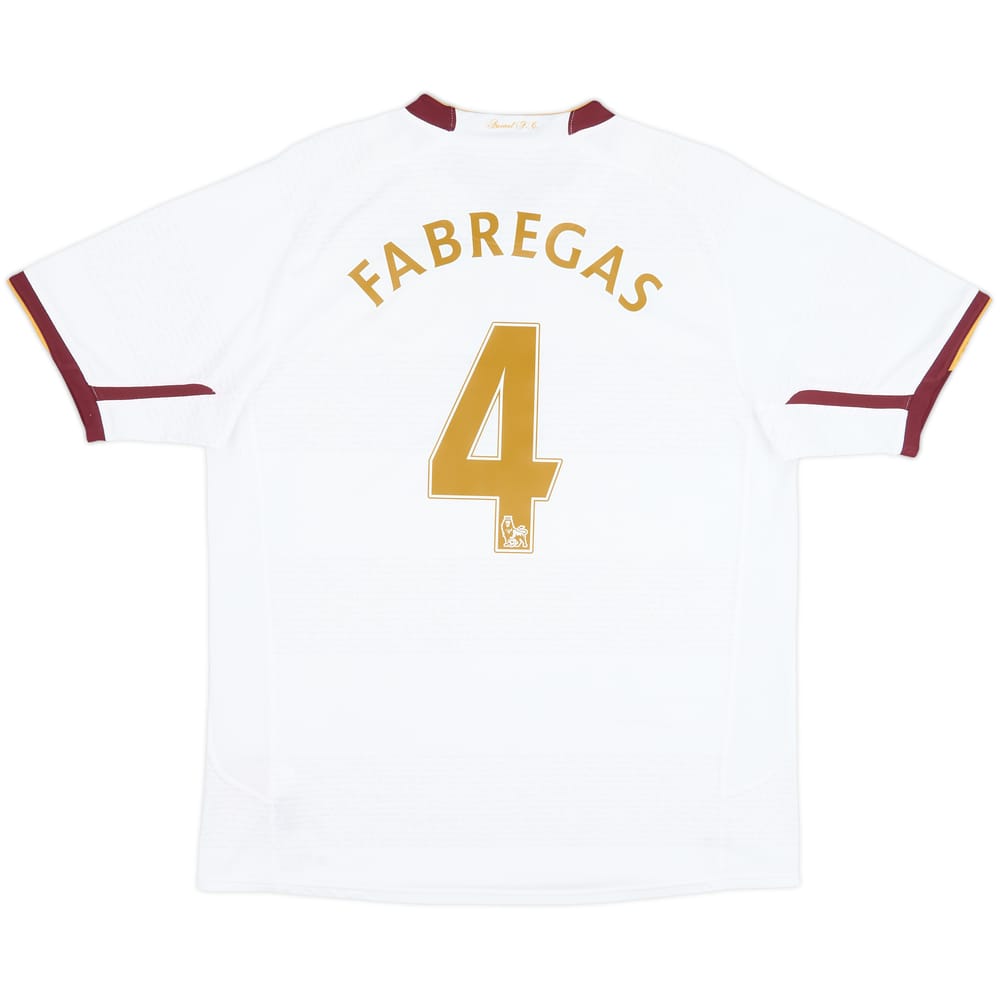 2007-08 Arsenal Away Shirt Fabregas #4 - 8/10 - (L)