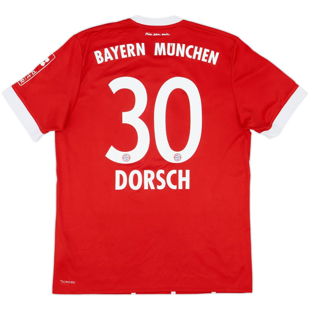 2017-18 Bayern Munich Home Shirt Dorsch #30 - 8/10 - (M)