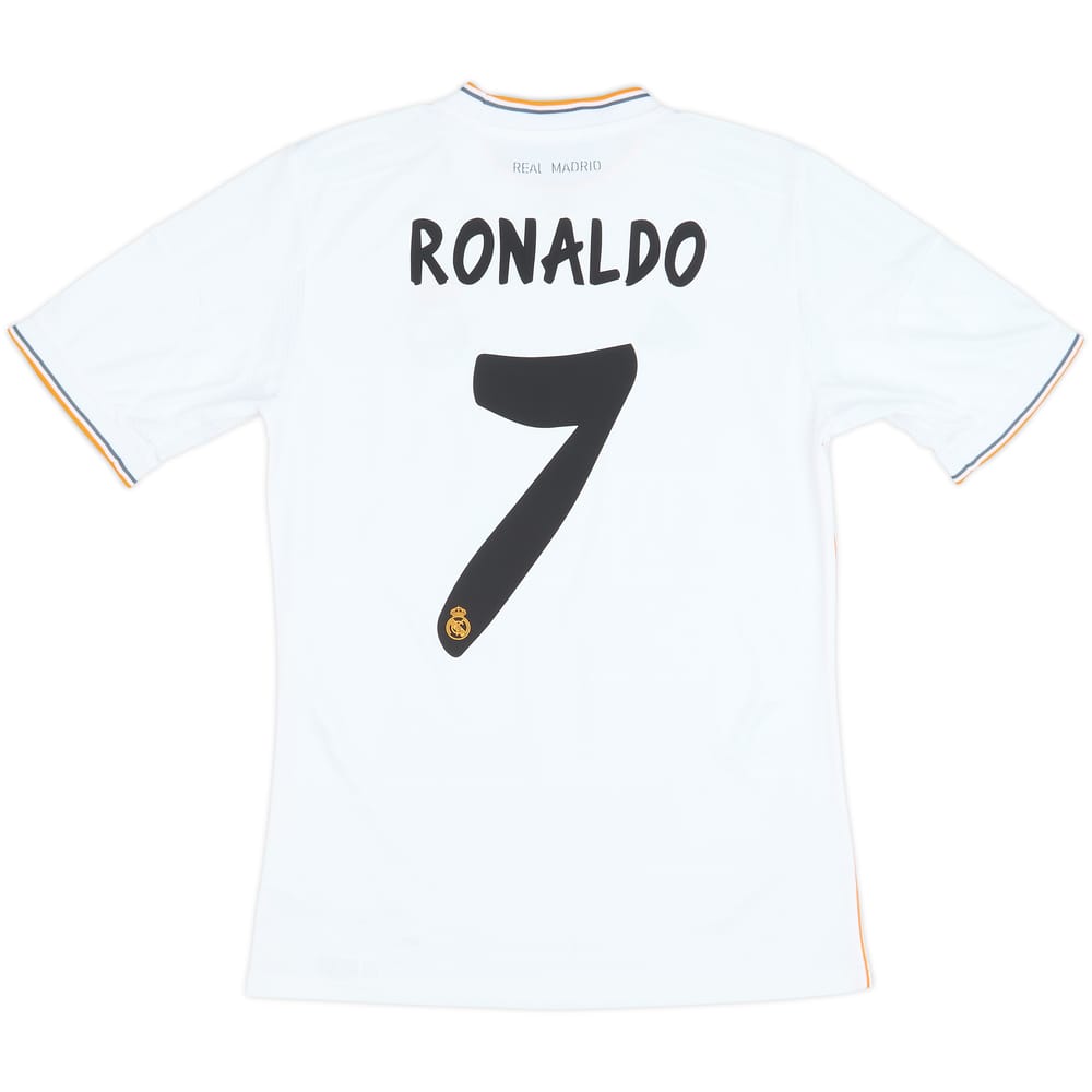 2013-14 Real Madrid Home Shirt Ronaldo #7 - 8/10 - (XL.Boys)