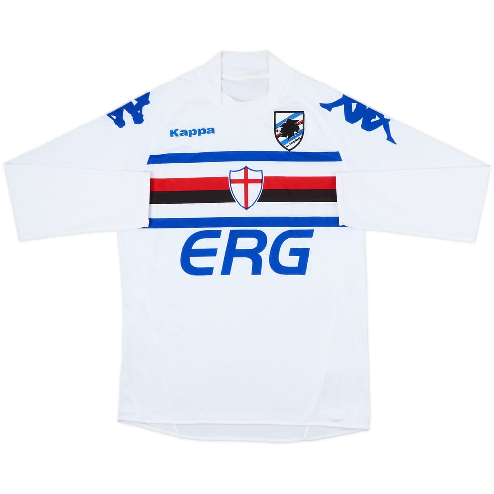 Camiseta de visitante de manga larga del Sampdoria 2008-09 - 6/10 - (L)
