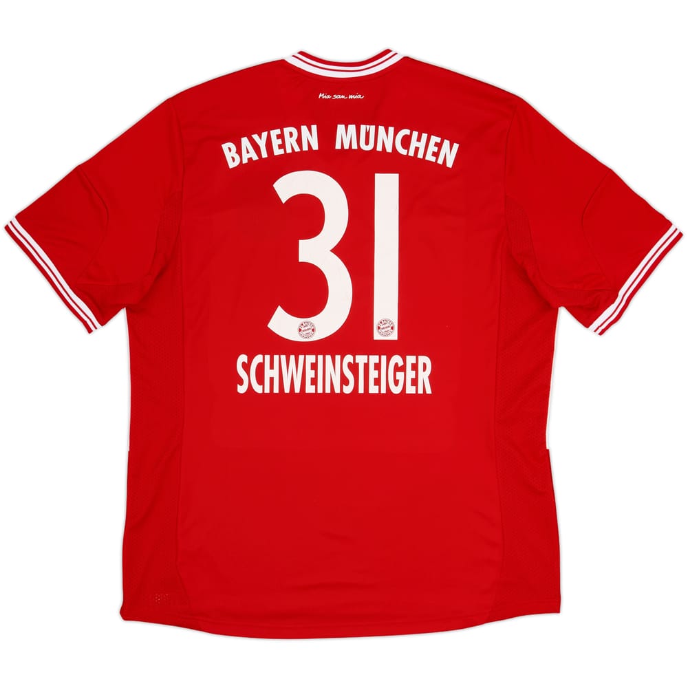 2013-14 Bayern Munich Home Shirt Schweinsteiger #31 - 7/10 - (XL)