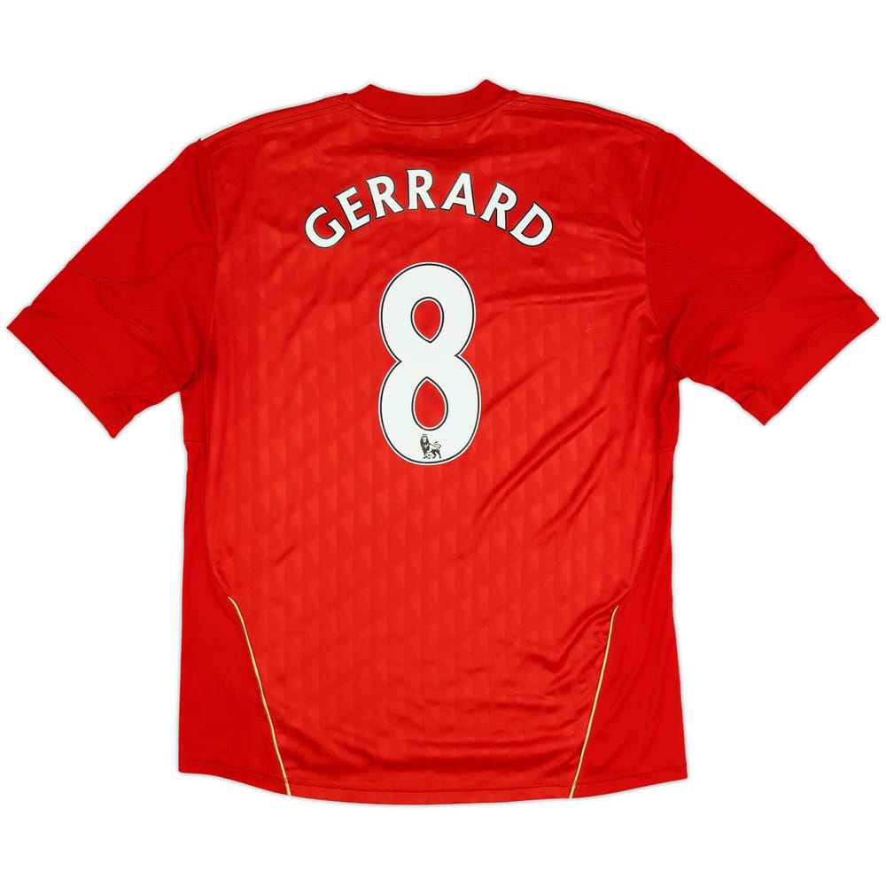 2010-12 Liverpool Home Shirt Gerrard #8 - 6/10 - (XL)