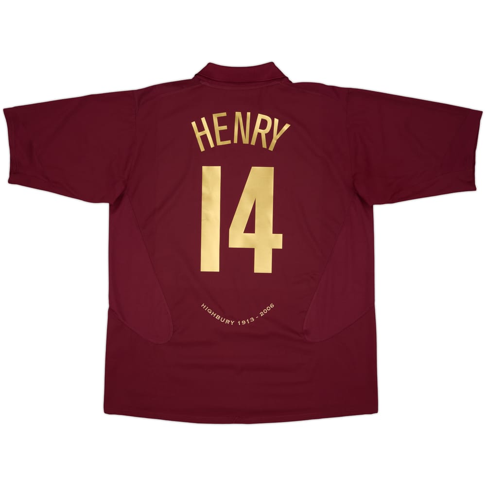 2005-06 Arsenal Home Shirt Henry #14 - 8/10 - (XXL)