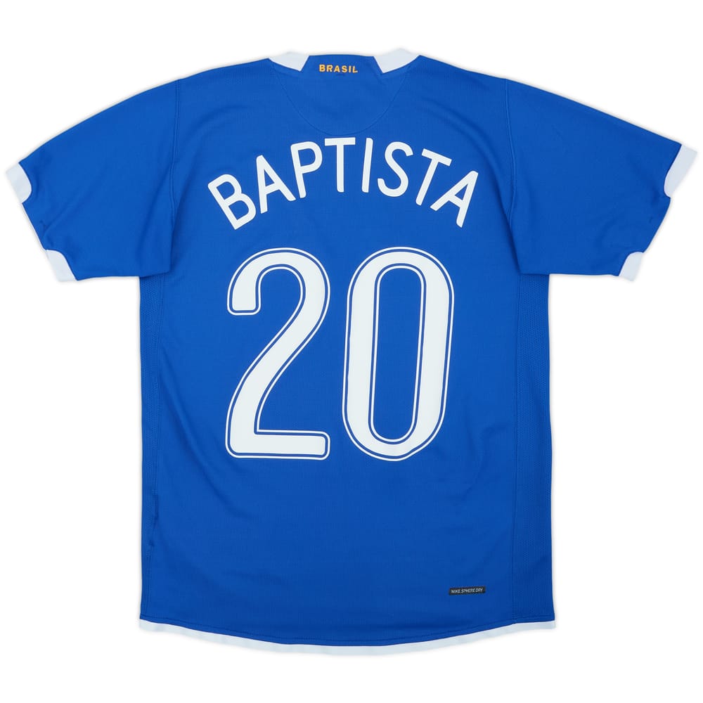 2006-07 Brazil Away Shirt Baptista #20 - 7/10 - (S)