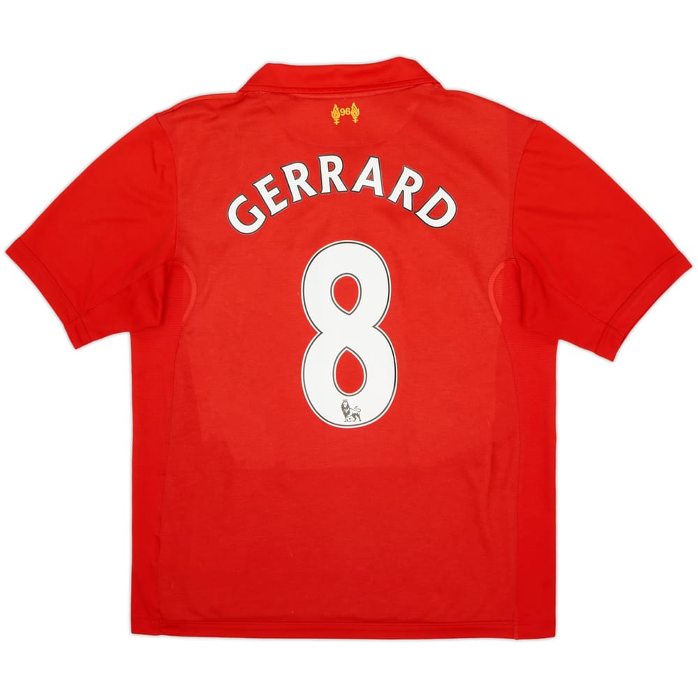 2012-13 Liverpool Home Shirt Gerrard #8 - 6/10 - (M)