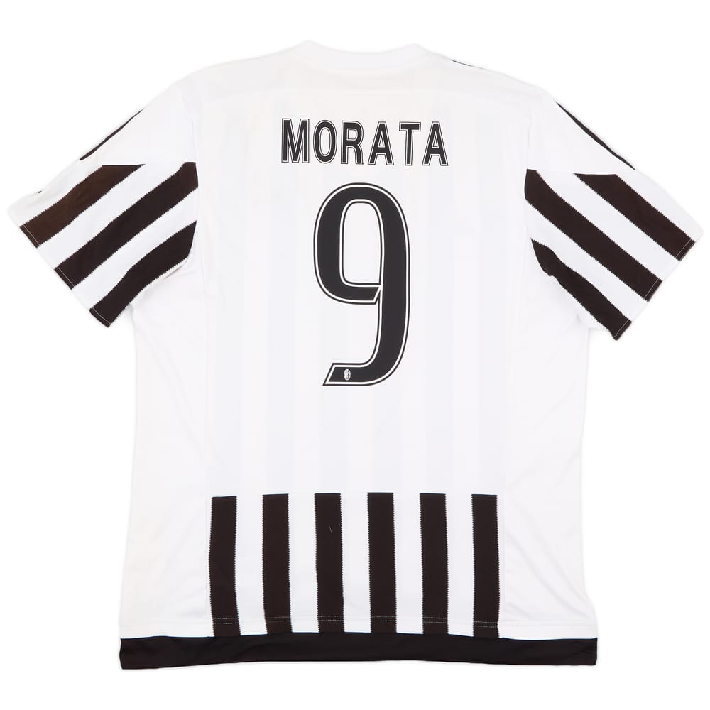 2015-16 Juventus Home Shirt Morata #9 - 5/10 - (XL)