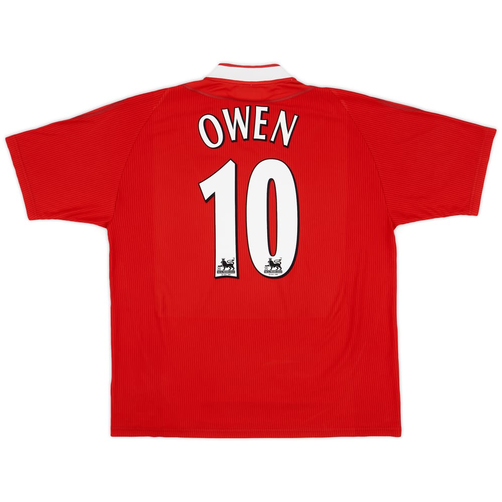2002-04 Liverpool Home Shirt Owen #10 - 8/10 - (XL)