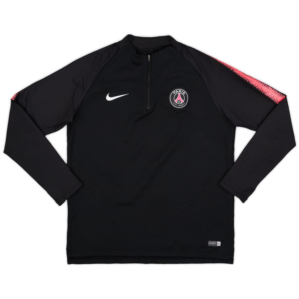 2018-19 Paris Saint-Germain Nike 1/4 Zip Drill Top - 8/10 - (L)