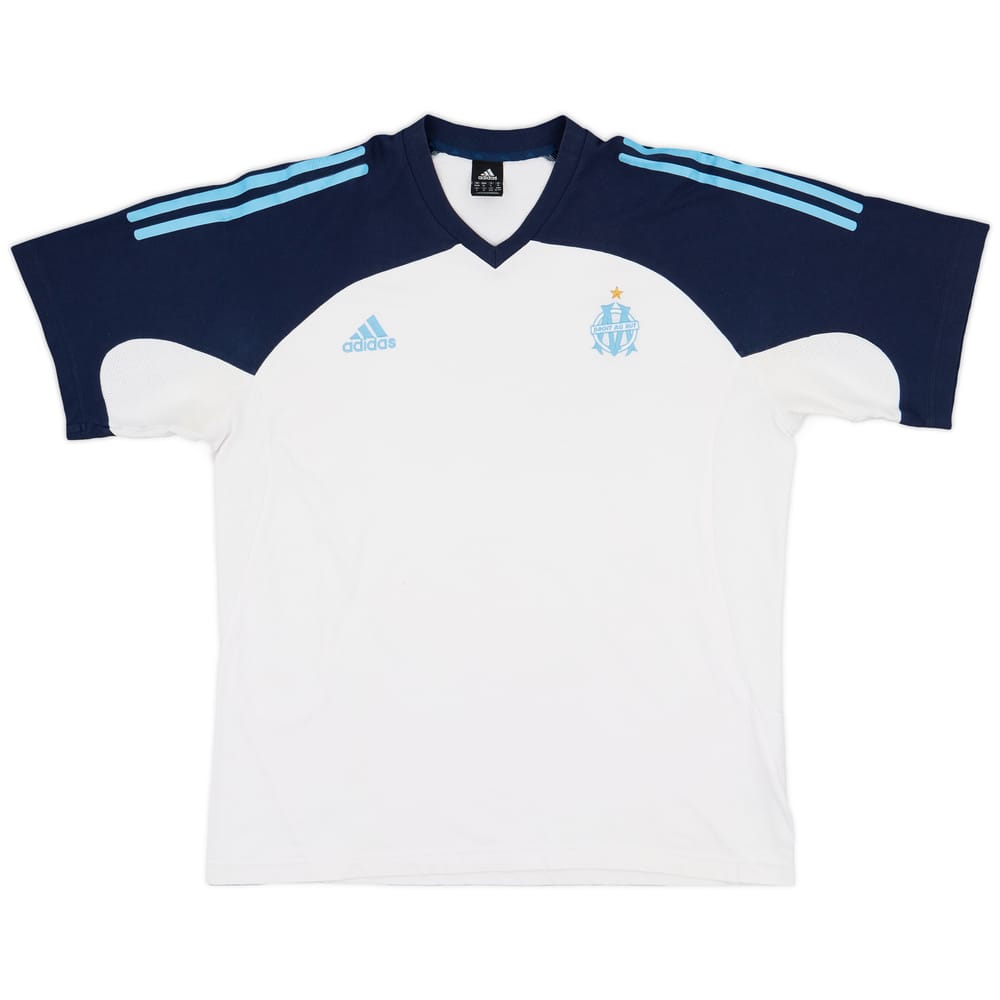 2002-03 Olympique Marseille adidas Cotton Tee - 6/10 - (XXL)