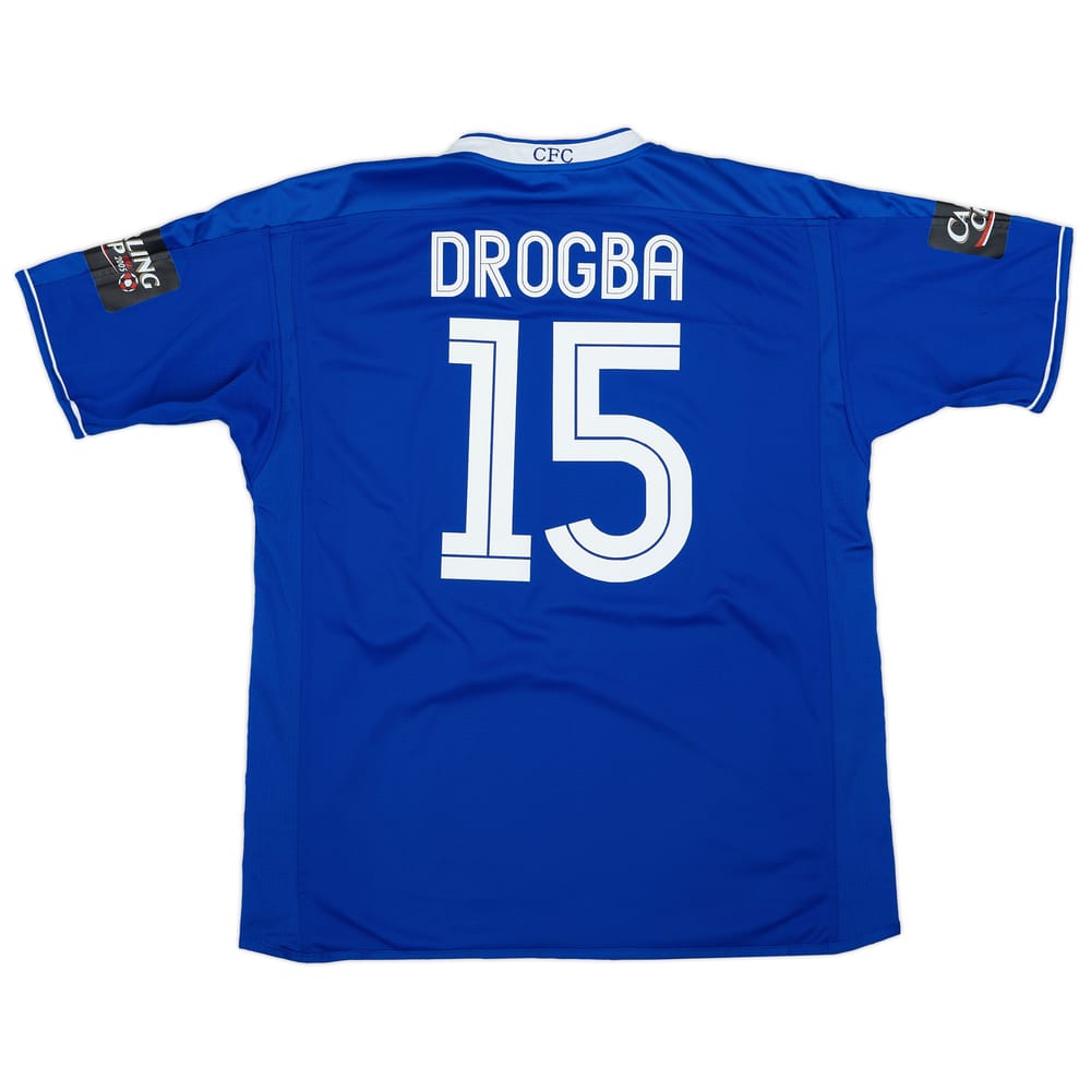 2003-05 Chelsea 'Carling Cup Final 2005' Home Shirt Drogba #15 - 9/10 - (XL)