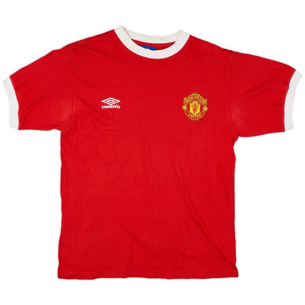 1998-99 Manchester United Umbro Cotton Tee - 8/10 - (S)