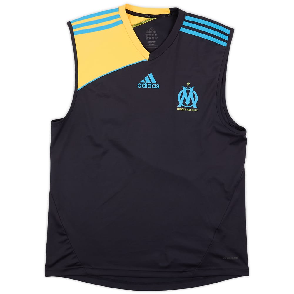 2009-10 Olympique Marseilles adidas Training Vest - 7/10 - (L/XL)