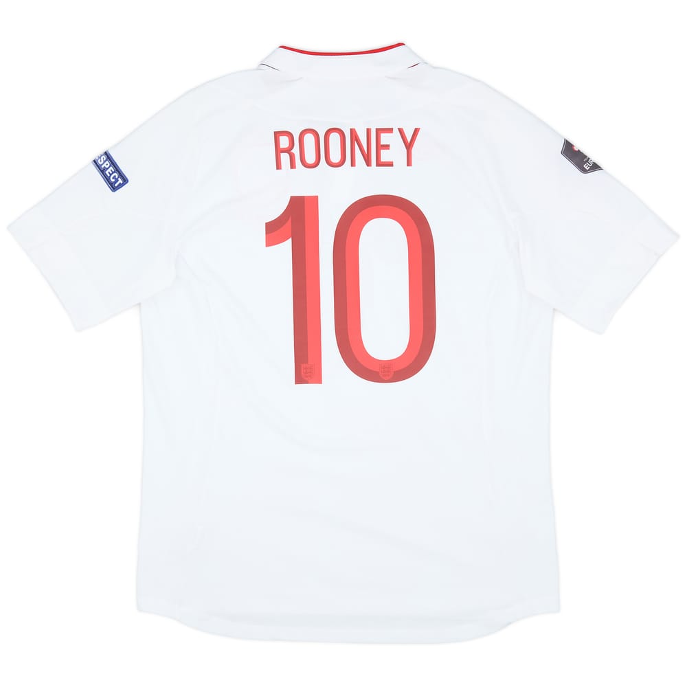 2012-13 England 'Poland/Ukraine' Home Shirt Rooney #10 - 9/10 - (L)