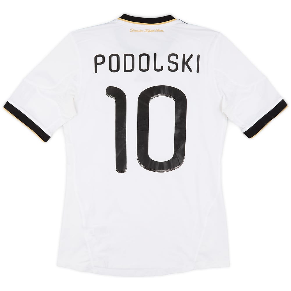 2010-11 Germany Home Shirt Podolski #10 - 6/10 - (S)