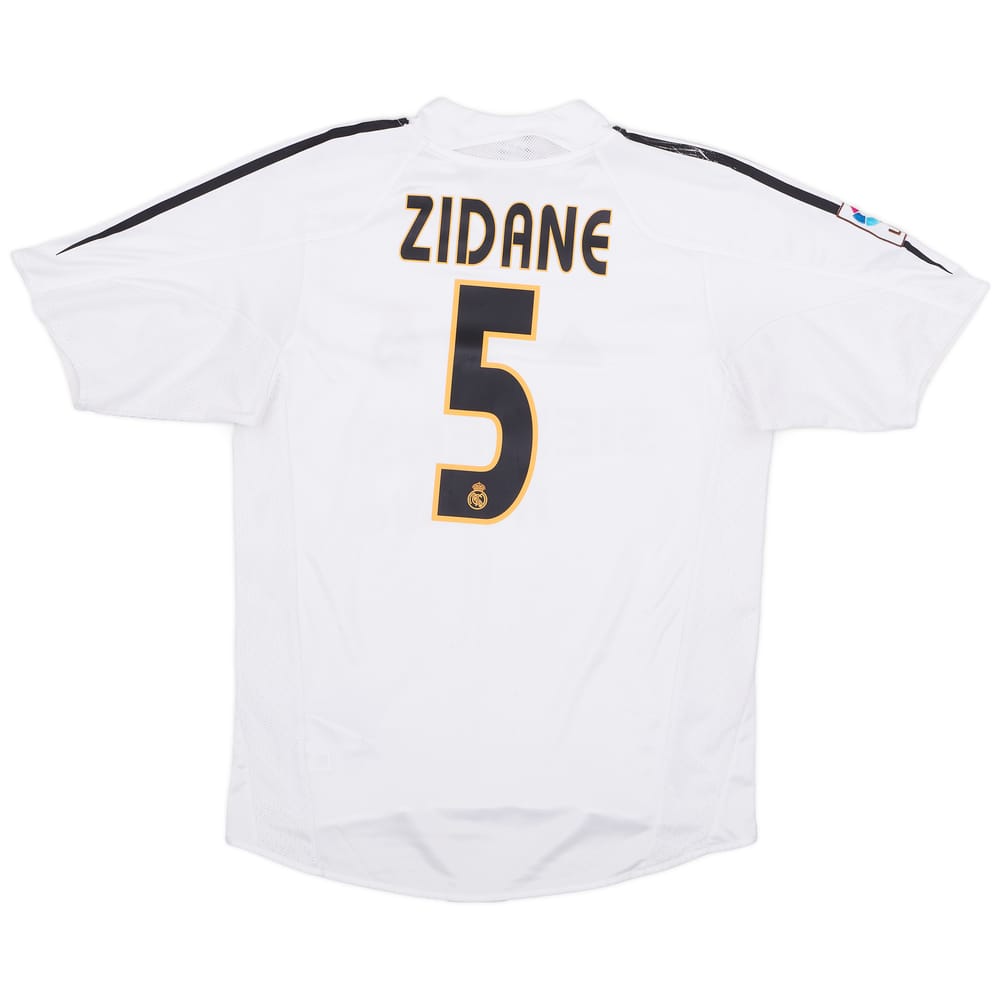 2004-05 Real Madrid Home Shirt Zidane #5 - 5/10 - (S)