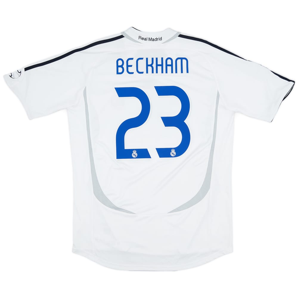 2006-07 Real Madrid Home Shirt Beckham #23 - 7/10 - (L)