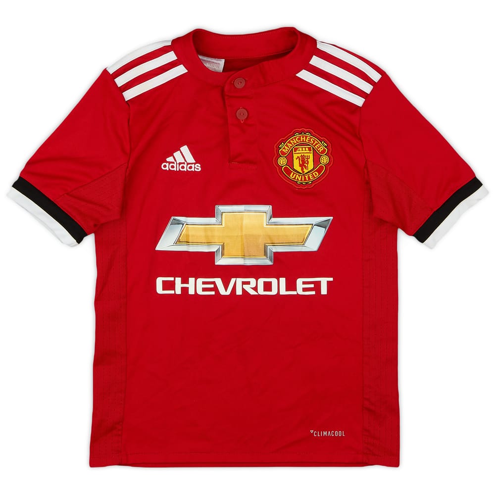 2017-18 Manchester United Home Shirt - 9/10 - (7-8 Years)