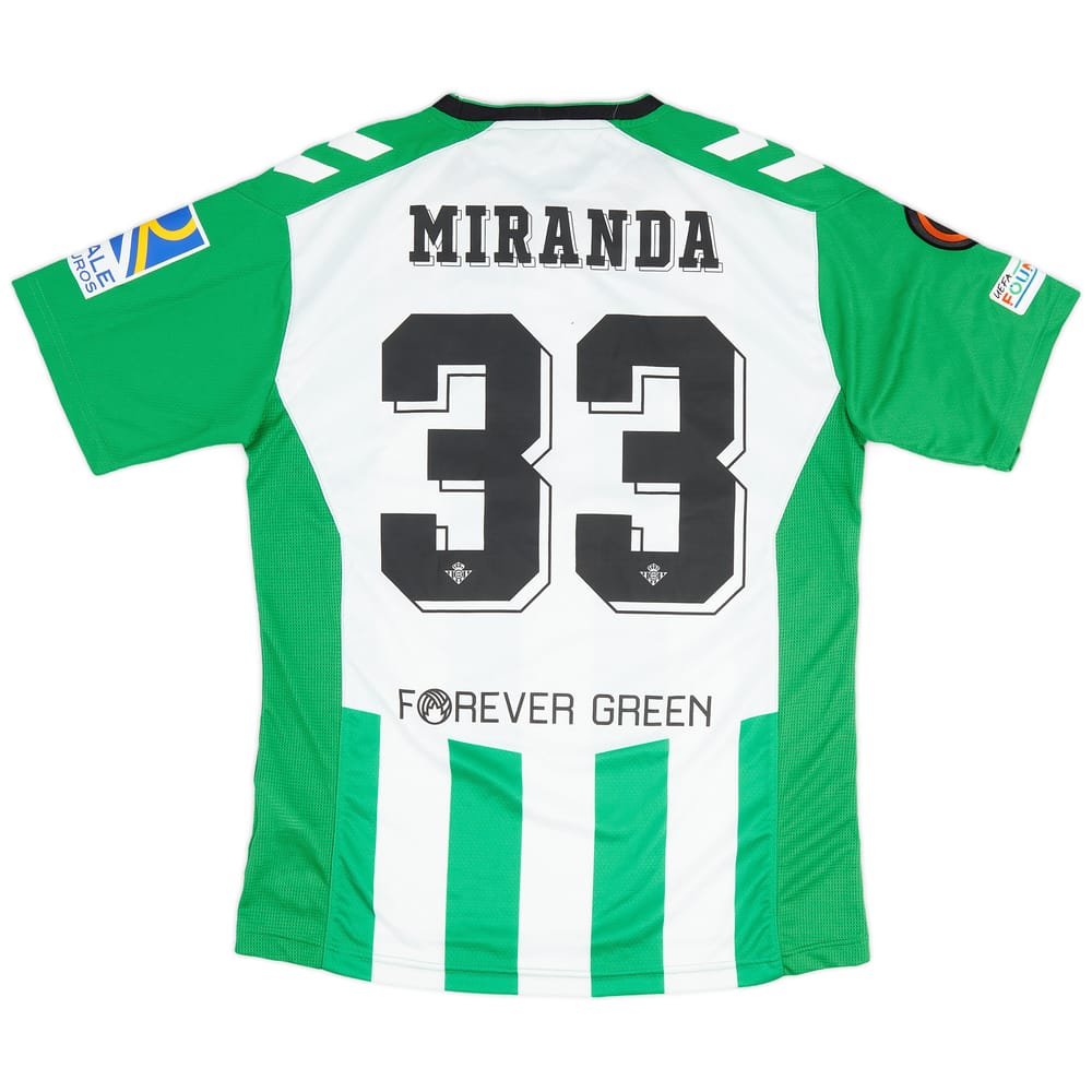 2022-23 Real Betis Match Issue Europa League Home Shirt Miranda #33