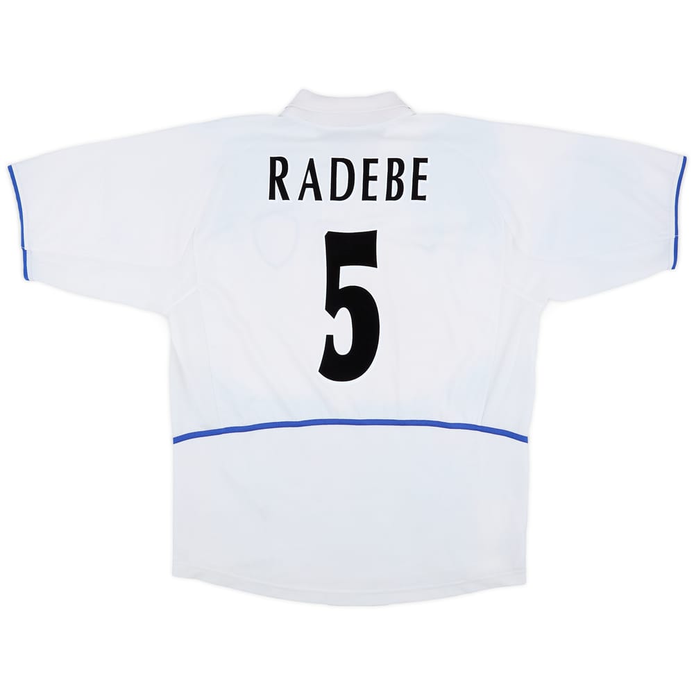 2002-03 Leeds United Home Shirt Radebe #5 - 6/10 - (XXL)