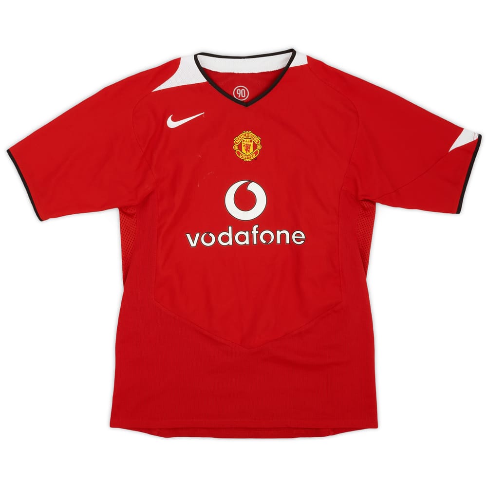 2004-06 Manchester United Home Shirt - 8/10 - (XL.Boys)