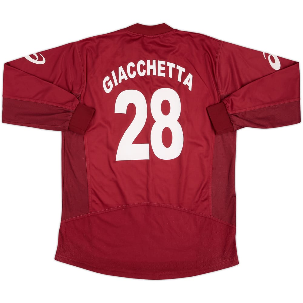 2003-04 Reggina Home L/S Shirt Giacchetta #28 - 5/10 - (XL)
