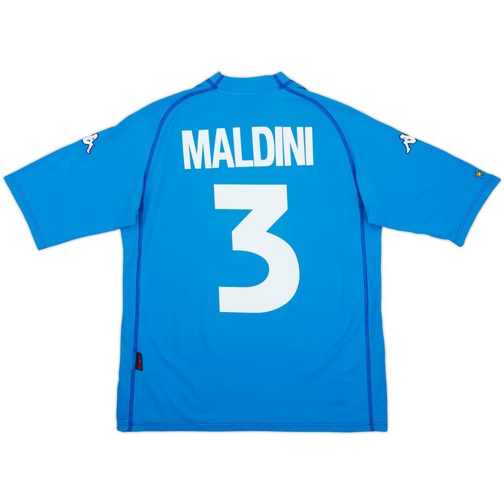 2000-01 Italy Home Shirt Maldini #3 - 6/10 - (L)