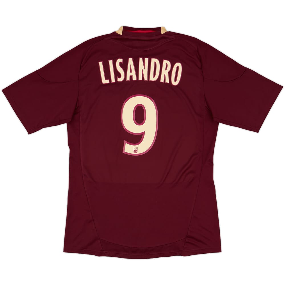 2010-11 Lyon Away Shirt Lisandro #9 - 7/10 - (L)