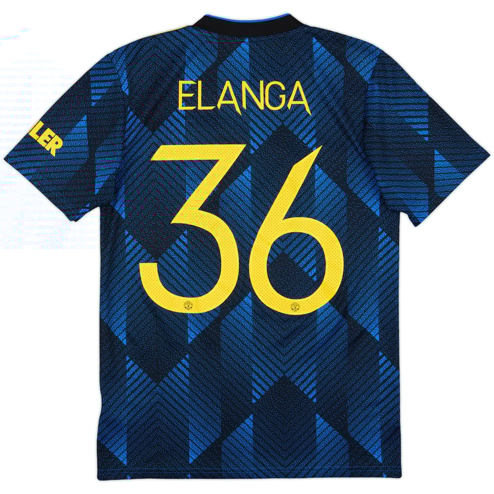 2021-22 Manchester United Third Shirt Elanga #36 - 6/10 - (S)