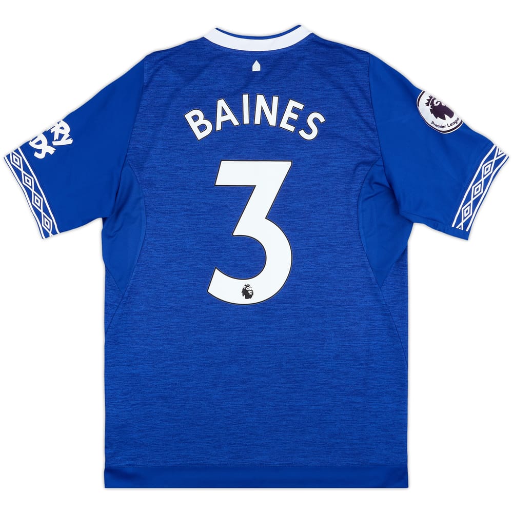 2018-19 Everton Home Shirt Baines #3 - 7/10 - (M)