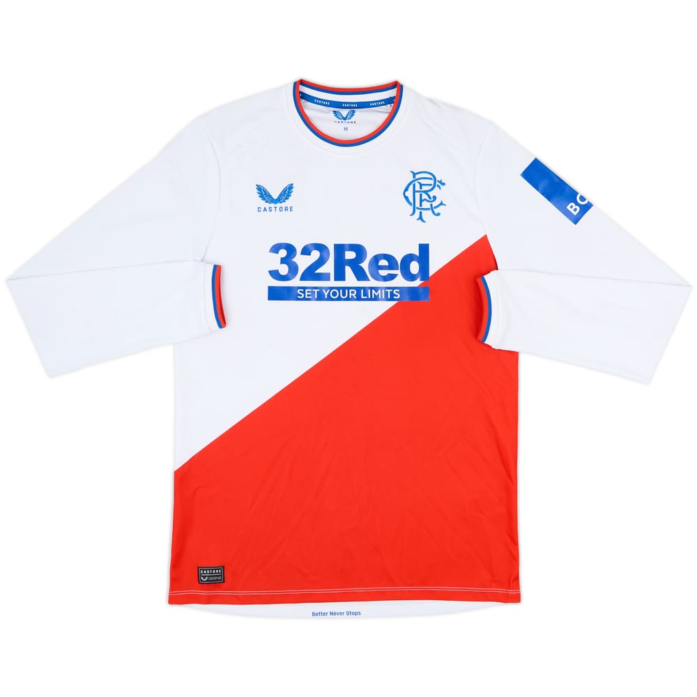2022-23 Rangers Away L/S Shirt - 6/10 - (M)