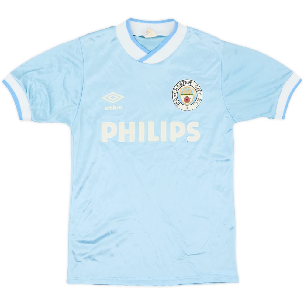 1985-87 Manchester City Home Shirt - 4/10 - (L.Boys)