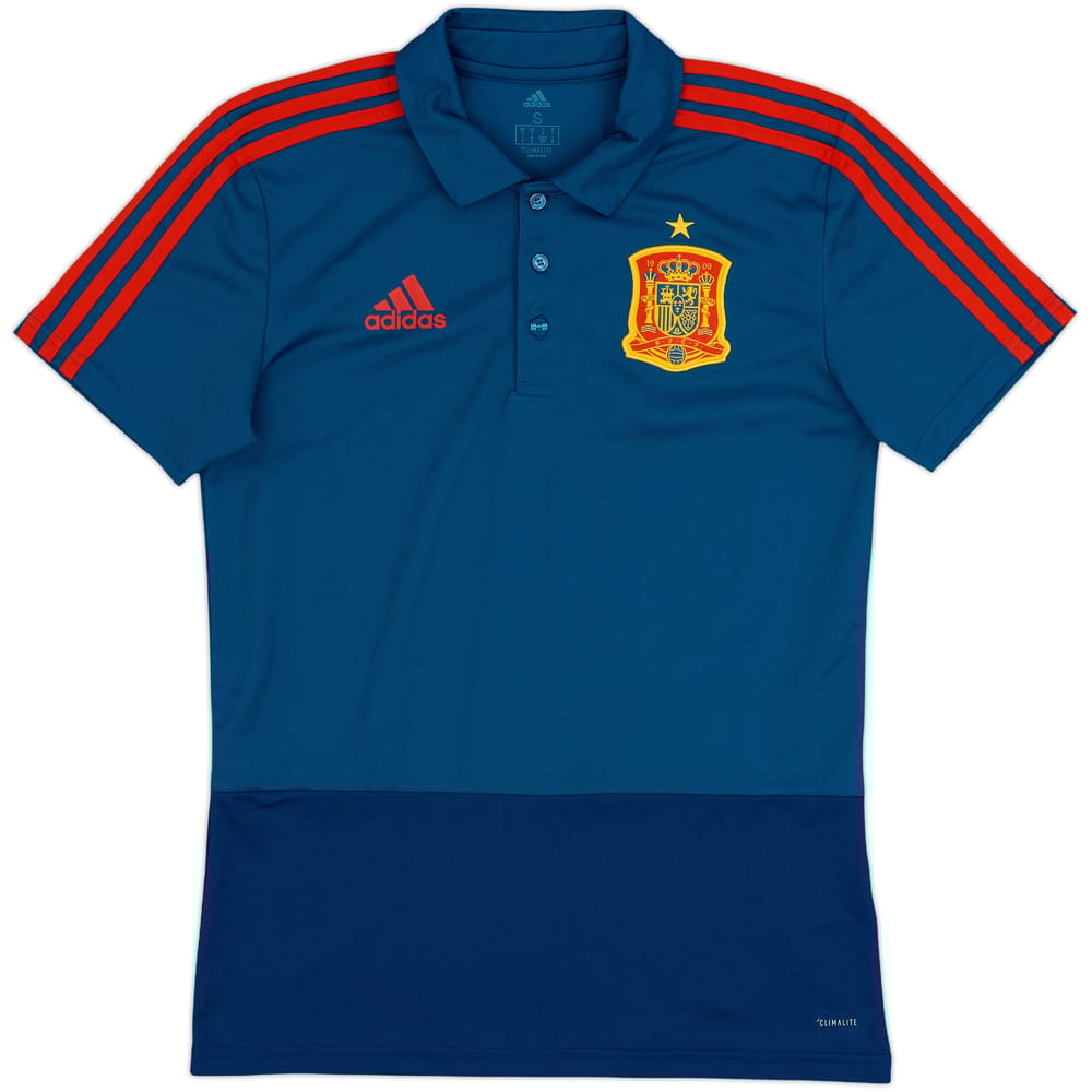 2017-18 Spain adidas Polo Shirt - 10/10 - (S)