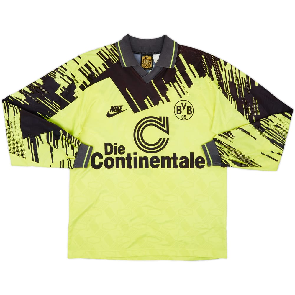 1993-94 Borussia Dortmund Home L/S Shirt - 8/10 - (S)