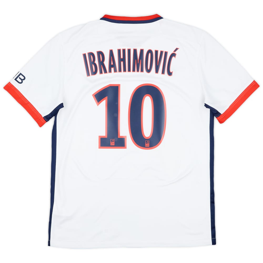 2015-16 Paris Saint-Germain Away Shirt Ibrahimovic #10 - 8/10 - (M)