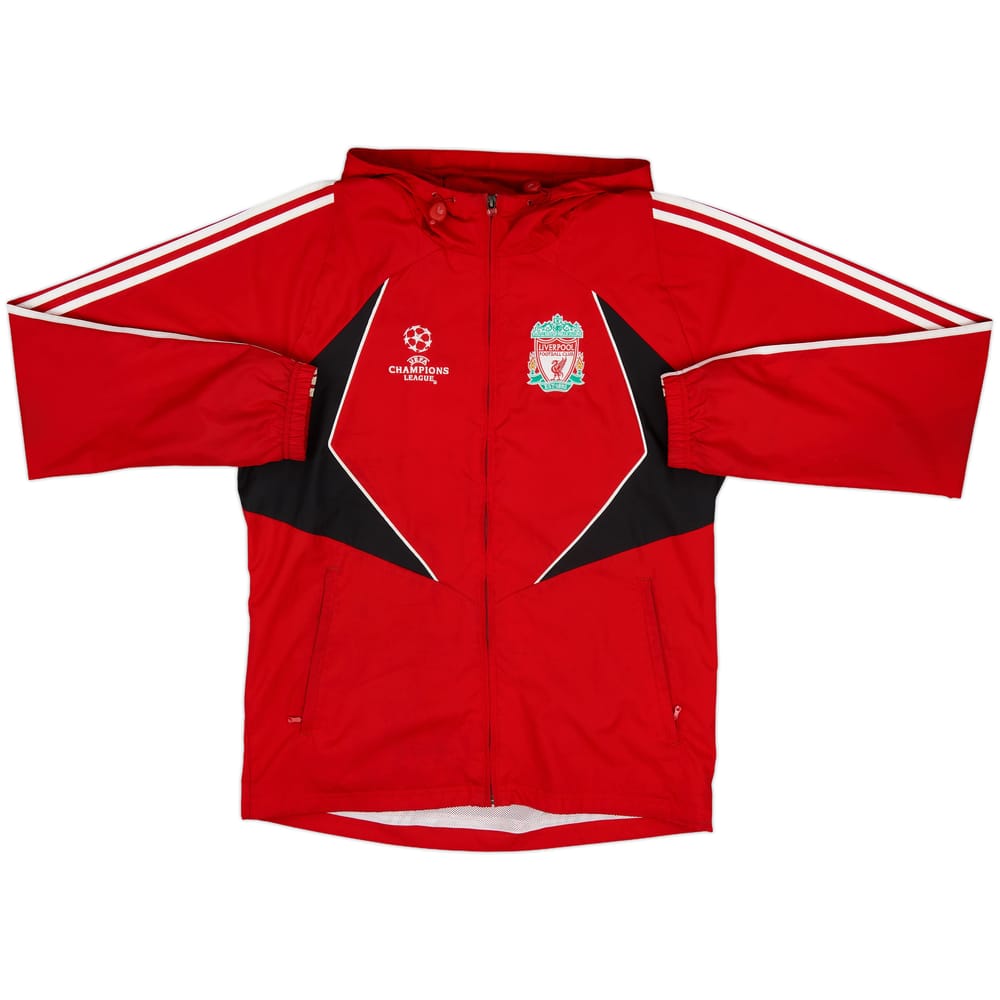 2007-08 Liverpool adidas CL Hooded Rain Jacket - 6/10 - (M)