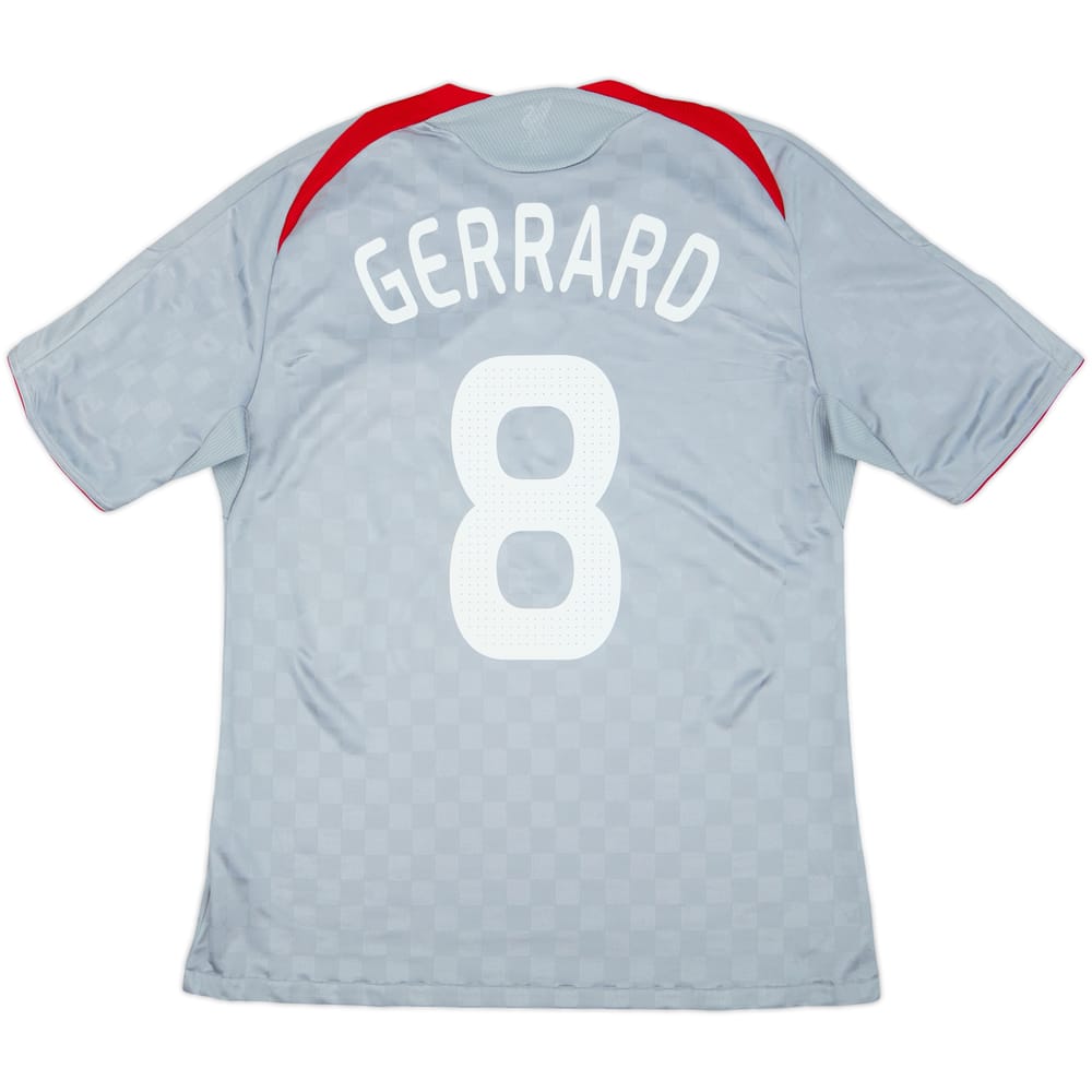 2008-09 Liverpool Away Shirt Gerrard #8 - 6/10 - (M)