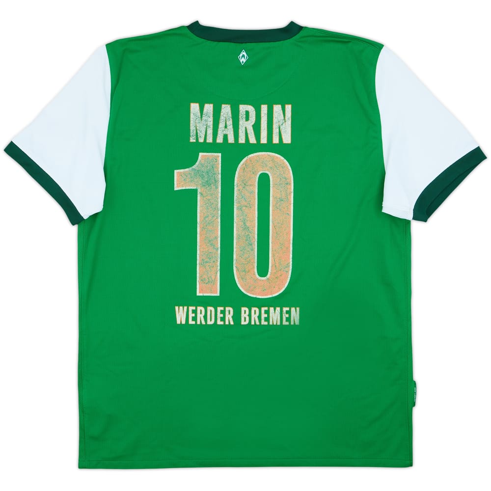 2009-10 Werder Bremen Home Shirt Marin #10 - 5/10 - (L)
