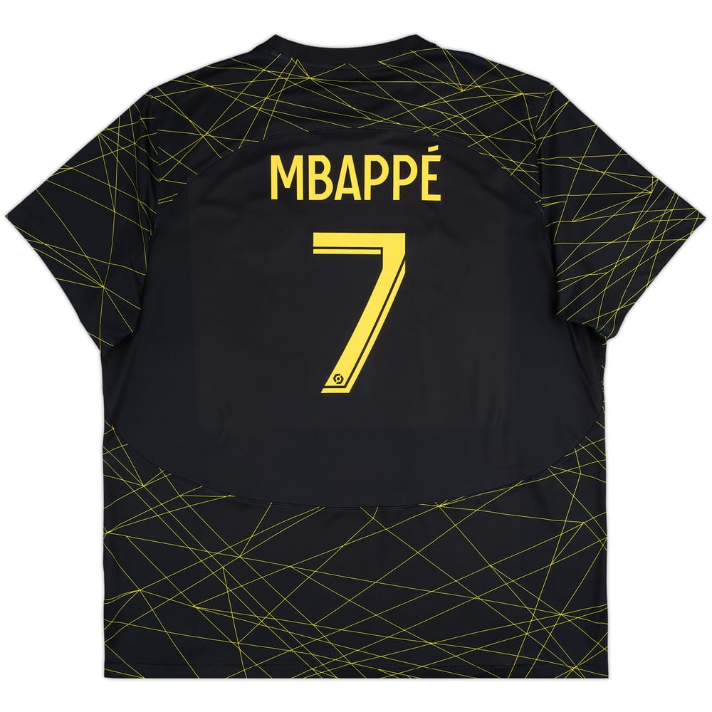 2022-23 Paris Saint-Germain Fourth Shirt Mbappe #7 - 8/10 - (XXL)