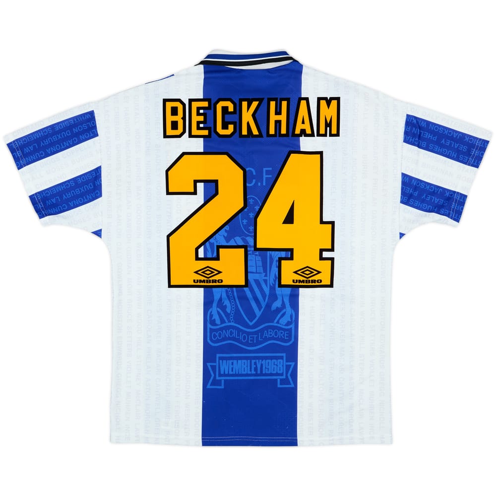 1994-96 Manchester United Third Shirt Beckham #24 - 8/10 - (L)
