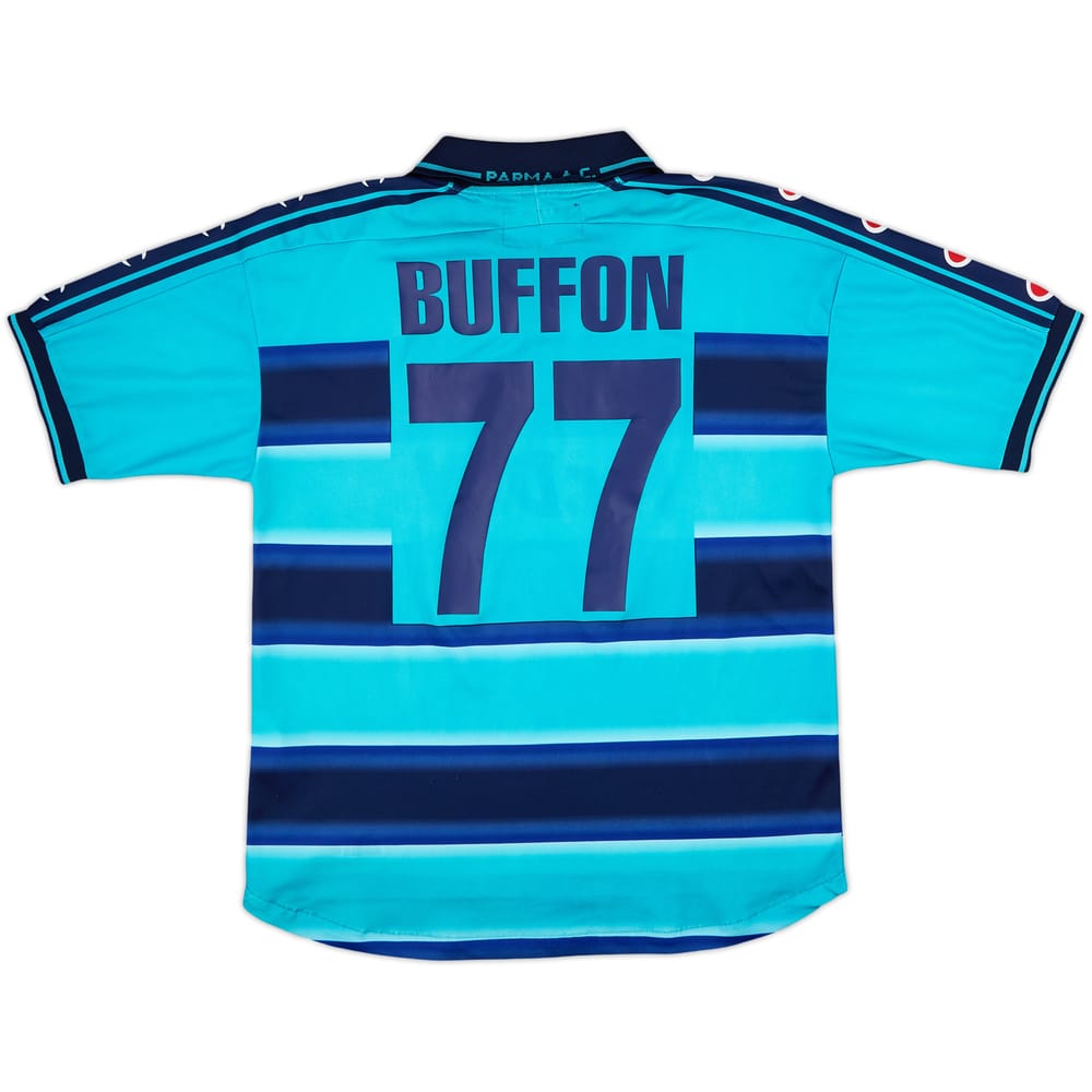 2000-01 Parma GK S/S Shirt Buffon #77 - 8/10 - (S)
