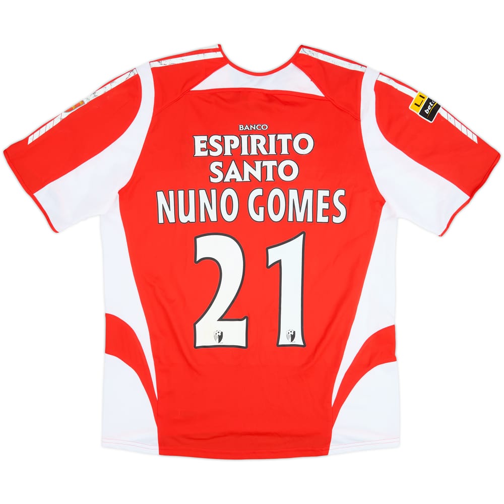 2005-06 Benfica Home Shirt Nuno Gomes #21 - 5/10 - (L)