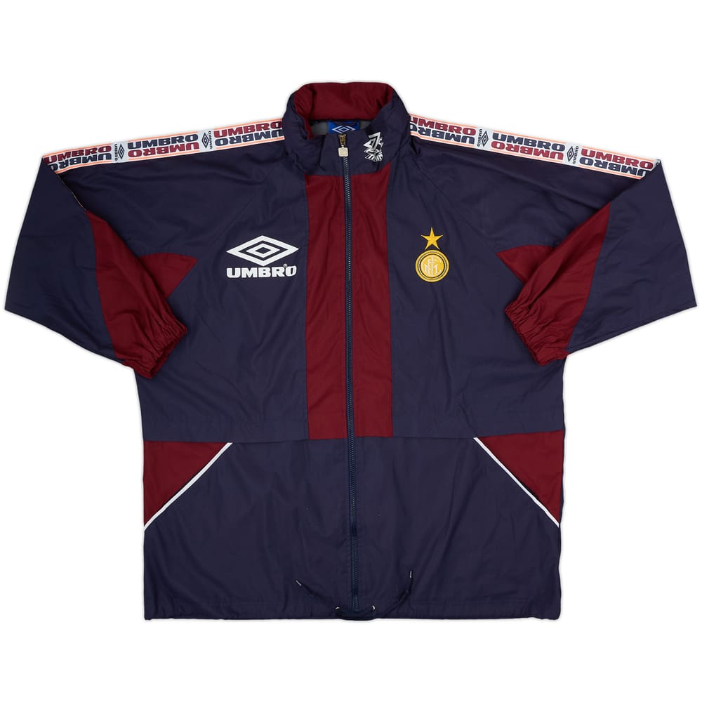 1997-98 Inter Milan Umbro Hooded Track Jacket - 8/10 - (XL)